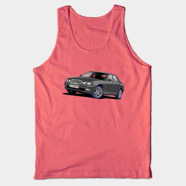 Rover 75 in grey Tank Top by Webazoot